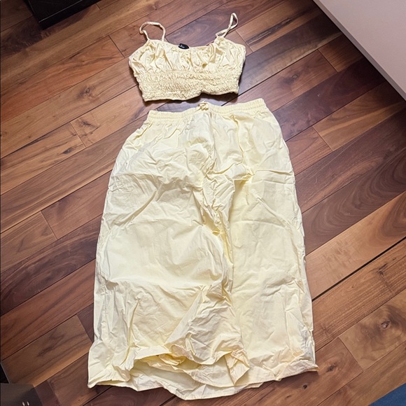 Lulu’s Delightful Yellow Two-Piece Midi Dress - Picture 5 of 8